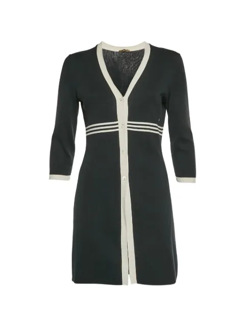 Loro Piana Pre-Owned button-up mini dress Black 1325030