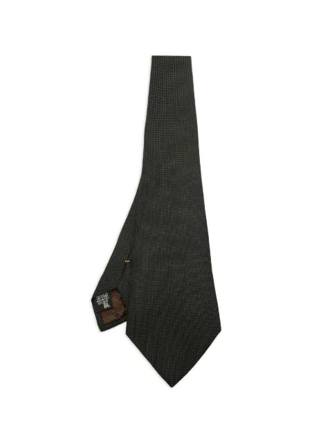 Giorgio Armani Pre-Owned patterned silk tie Brown 1349490