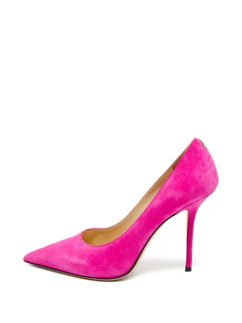 Jimmy Choo Pre-Owned Love 100 suede pumps Pink 1334745