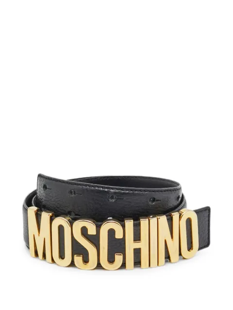 Moschino Pre-Owned Logo belt Black 1264549