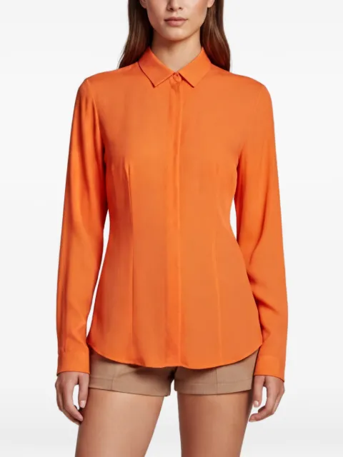 Versace Pre-Owned crepe de chine shirt Orange 1359119