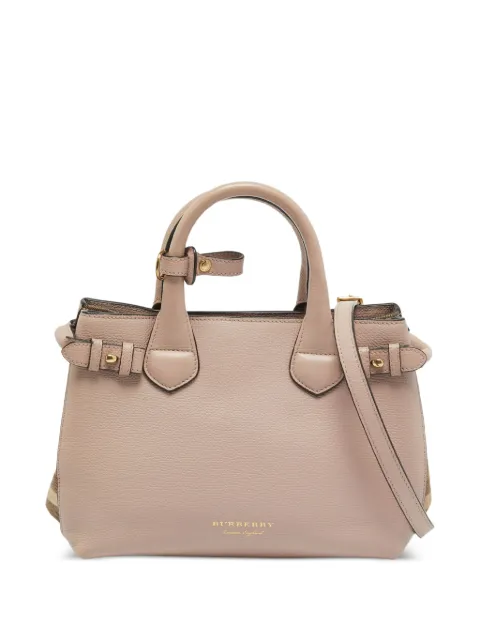 Burberry Pre-Owned Banner House Check tote bag Neutrals 1298067