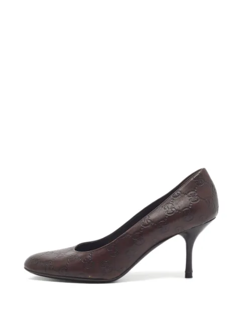 Gucci Pre-Owned Guccissima leather pumps Brown 1346377