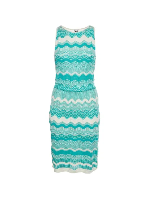 Missoni Pre-Owned zig-zag sleeveless dress Blue 1330334