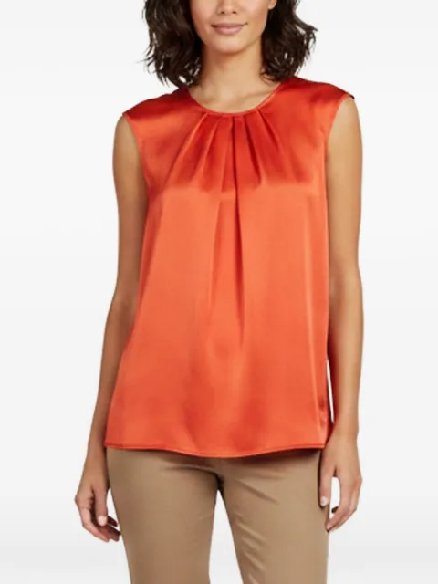 BOSS Inarih sleeveless satin top Orange 1360341