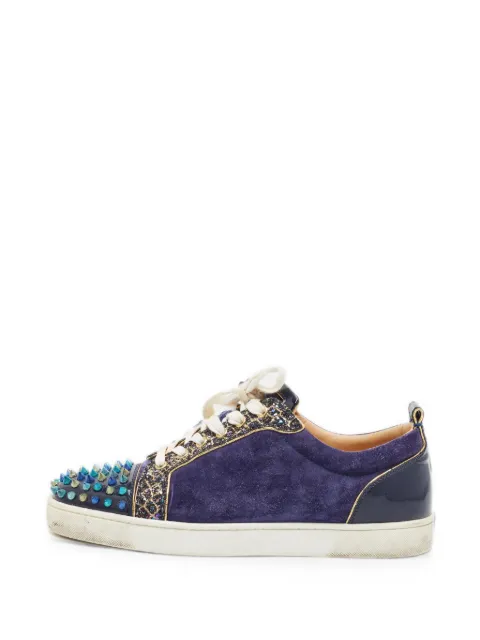 Christian Louboutin Pre-Owned Louis Junior Spikes sneakers Purple 1339437