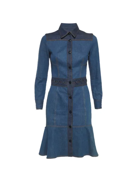 Alexander McQueen Pre-Owned buttoned-front denim mini dress Blue 1295710