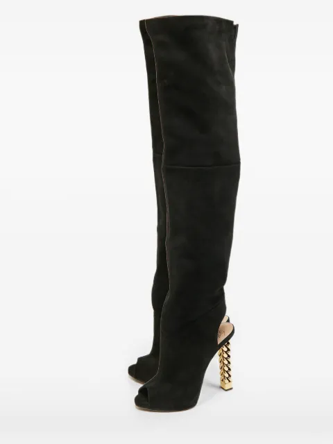 Giuseppe Zanotti Vintage chain-heel over-the-knee boots Black 1322759