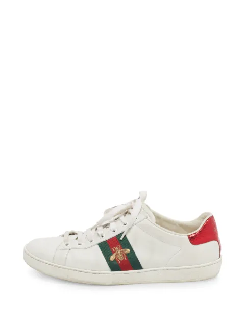 Gucci Pre-Owned Ace Web sneakers White 1340150