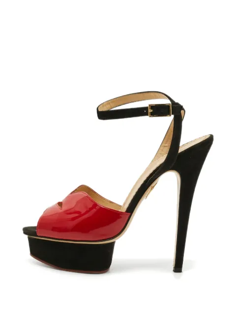 Charlotte Olympia Olympia open-toe platform sandals Black 1295621