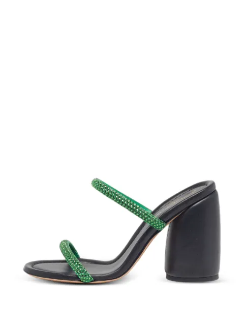 Gianvito Rossi Eline crystal-embellished heeled sandals Green 1300808