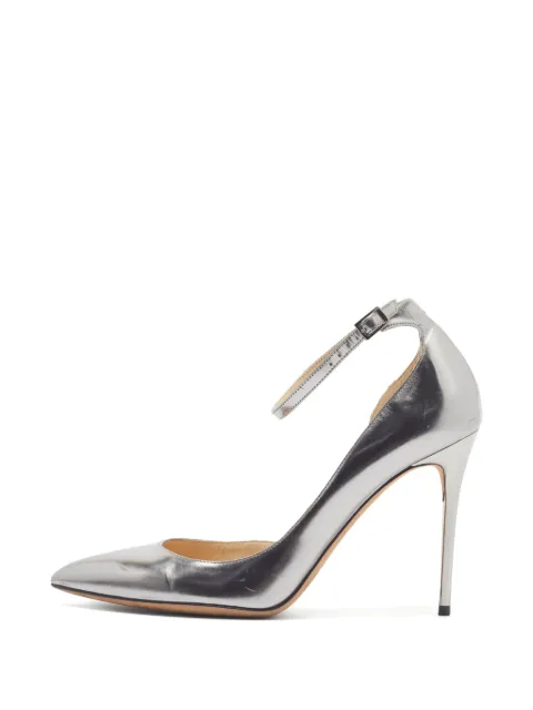 Jimmy Choo Pre-Owned Lucy leather heeled pumps Silver 1357521