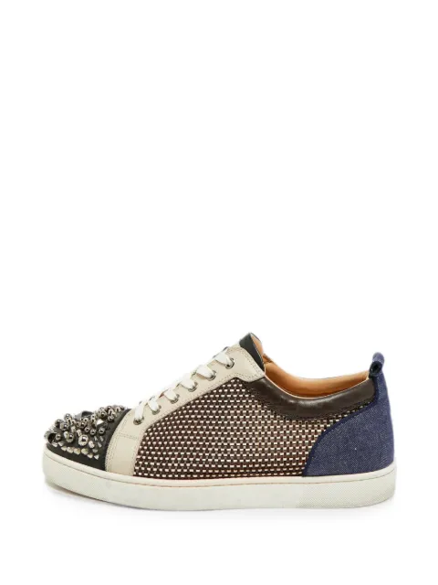 Christian Louboutin Pre-Owned Louis Junior Spikes sneakers Neutrals 1326905