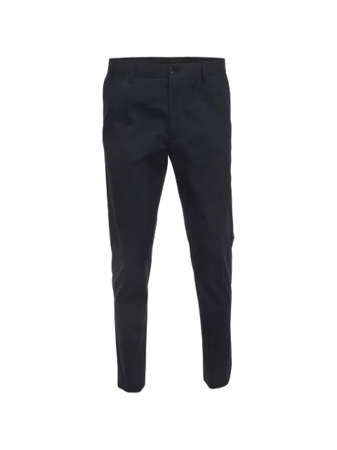 Dolce & Gabbana Pre-Owned plaid-pattern trousers Blue 1292552