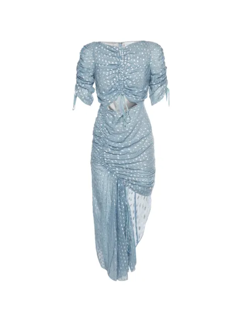 424 gathered cut-out midi dress Blue 1329174