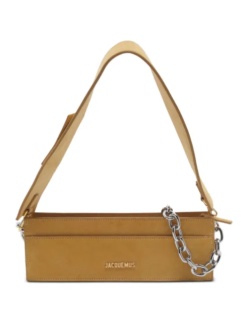 Jacquemus Pre-Owned Le Ciuciu suede shoulder bag Neutrals 1346304