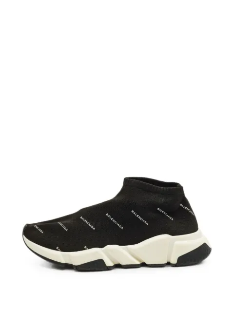 Balenciaga Pre-Owned Speed logo-print sneakers Black 1334643