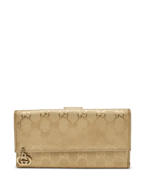 Gucci Pre-Owned GG Twins Imprime wallet Gold 1288597
