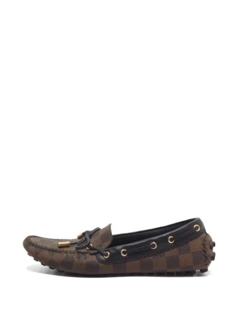 Louis Vuitton Pre-Owned Gloria loafers Brown 1346535