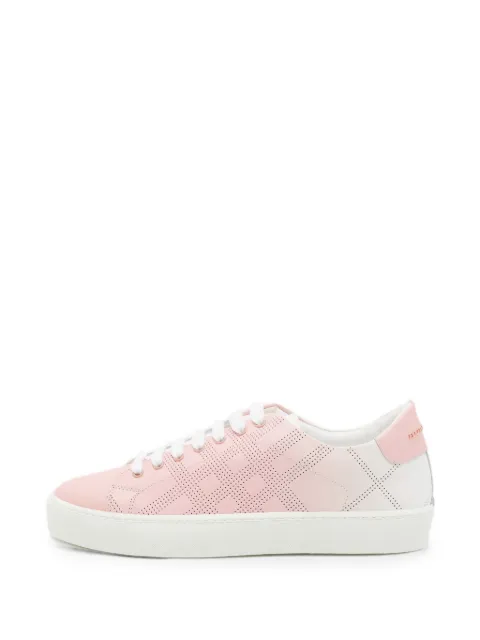 Burberry Pre-Owned Westford perforated sneakers Pink 1350837