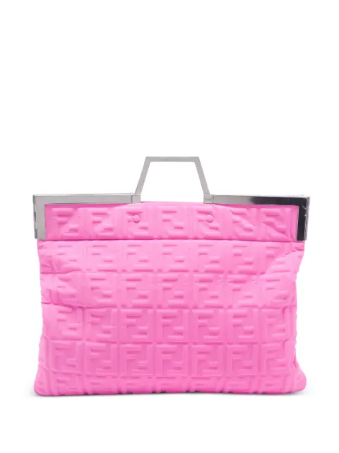 Fendi Pre-Owned Catwalk FF embossed shopper tote bag Pink 1354915