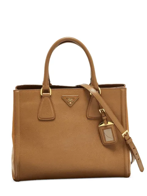 Prada Pre-Owned Gardener's leather tote bag Brown 1264141