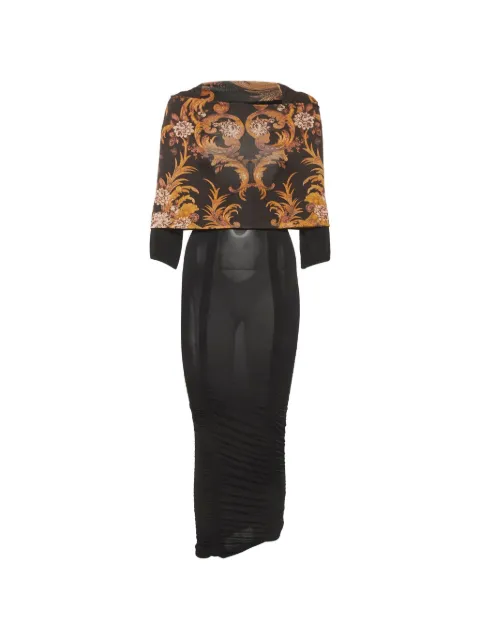 Just Cavalli Vintage floral-print midi dress Black 1289232