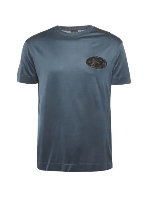 Emporio Armani Pre-Owned appliqué jersey T-shirt Blue 1305730