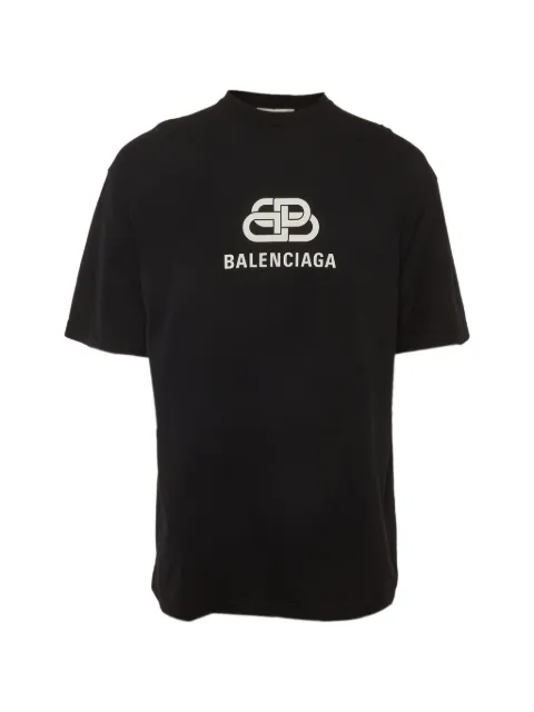 Balenciaga Pre-Owned logo-print T-shirt Black 1339034