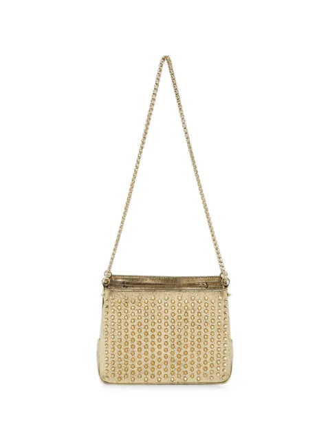 Christian Louboutin Pre-Owned Triloubi stud-detail shoulder bag Gold 1281308