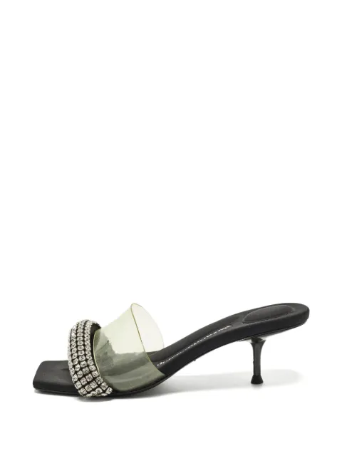 Alexander Wang Jessie crystal-embellished sandals White 1275106