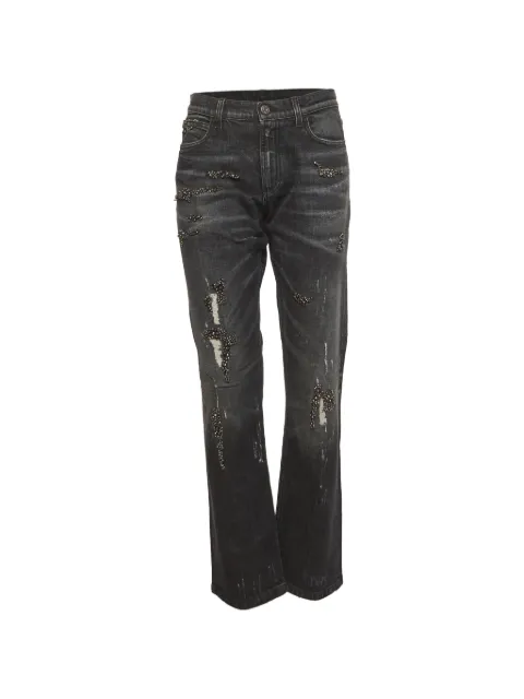 Gucci Pre-Owned distressed-effect jeans Black 1308404
