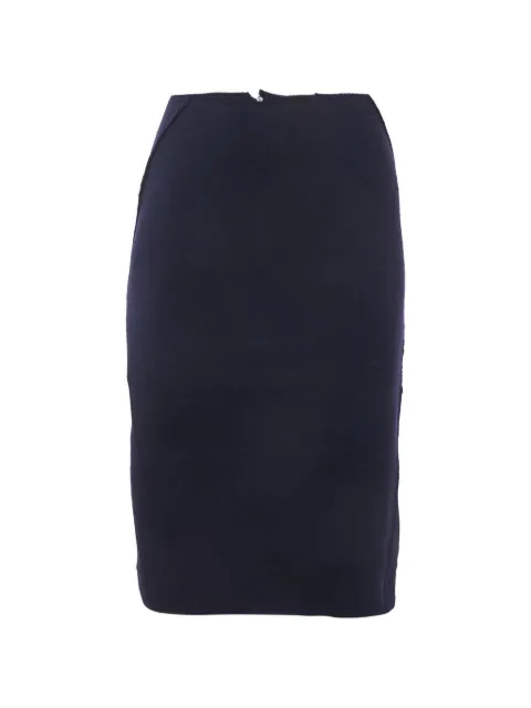 Bottega Veneta Pre-Owned high-waist pencil skirt Blue 1316089