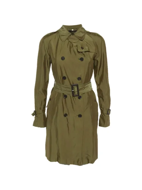 Gucci Pre-Owned double-breasted trench coat Green 1310515