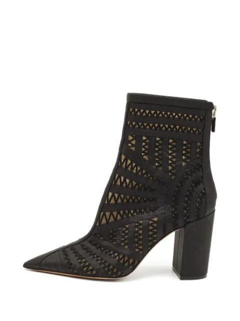 Christian Dior Pre-Owned D-Naughtily mesh ankle boots Black 1290444