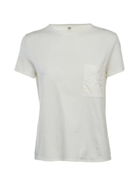 Hermès Pre-Owned embroidered pocket T-shirt White 1318484