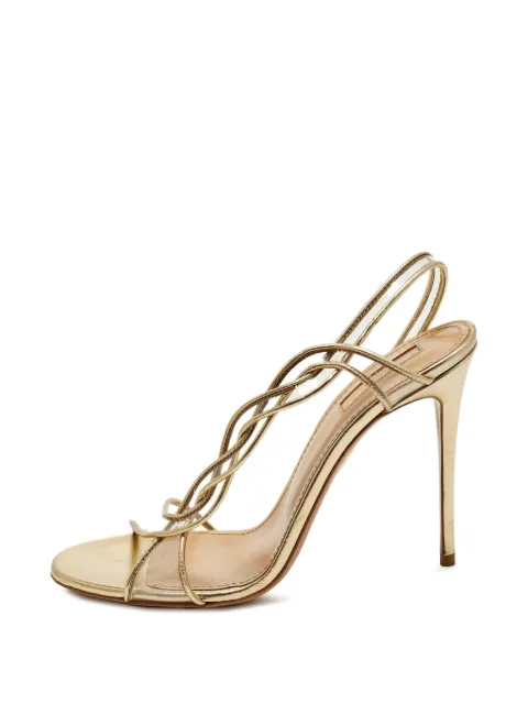 Aquazzura Swing slingback sandals Gold 1299946