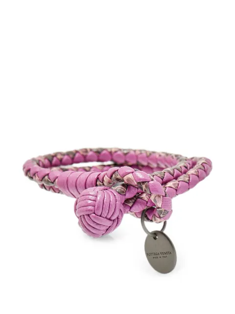 Bottega Veneta Pre-Owned Intrecciato double knot bracelet Pink 1309269
