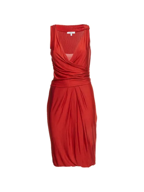 Max Mara crossover jersey mini dress Red 1315696