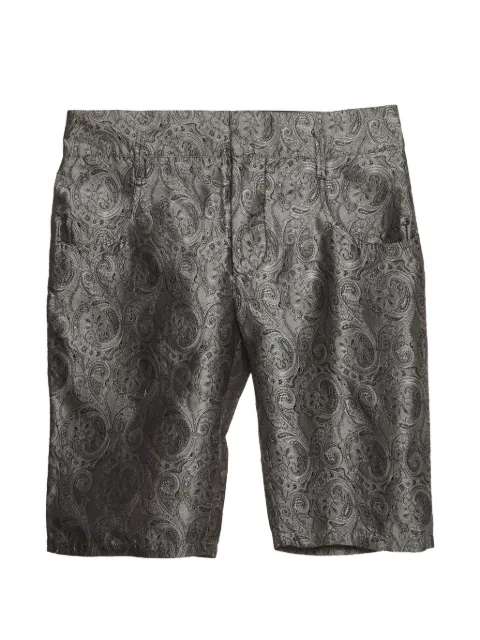 Balenciaga Pre-Owned paisley-print jacquard shorts Grey 1292165