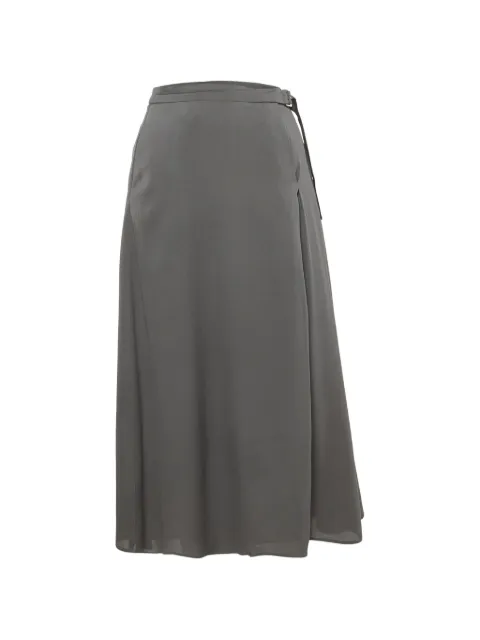 Fabiana Filippi pleated A-line midi skirt Grey 1347094