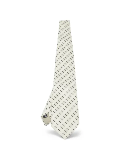 Giorgio Armani Pre-Owned stripe-motif tie Neutrals 1264150
