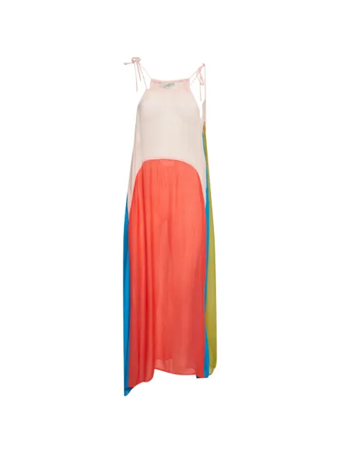 AllSaints Aida colour-block maxi dress Orange 1303235