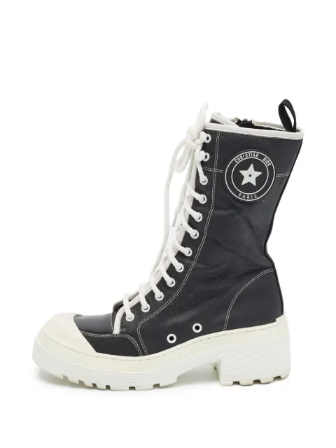 Christian Dior Pre-Owned D-Rise lace-up boots Black 1359034