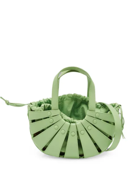 Bottega Veneta Pre-Owned small Shell tote bag Green 1303931