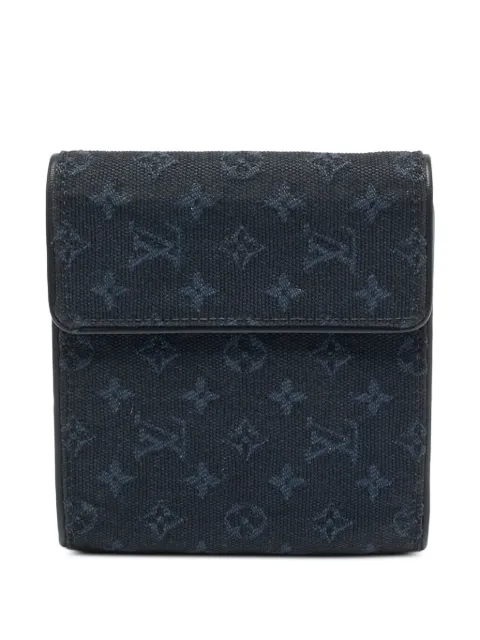 Louis Vuitton Pre-Owned Monogram Mini Lin compact wallet Blue 1339412