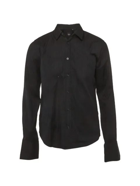BOSS striped shirt Black 1286763