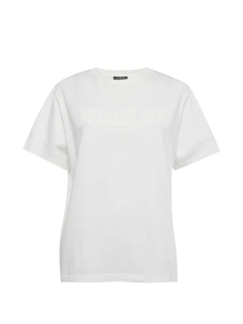 Thierry Mugler Pre-Owned logo appliqué T-shirt White 1331652