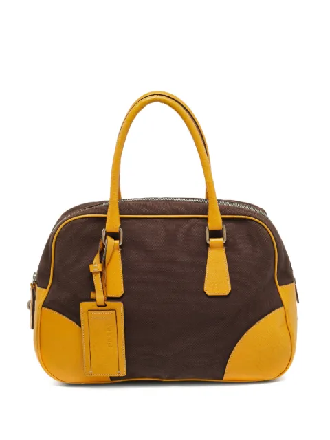 Prada Pre-Owned bowler tote bag Brown 1274850