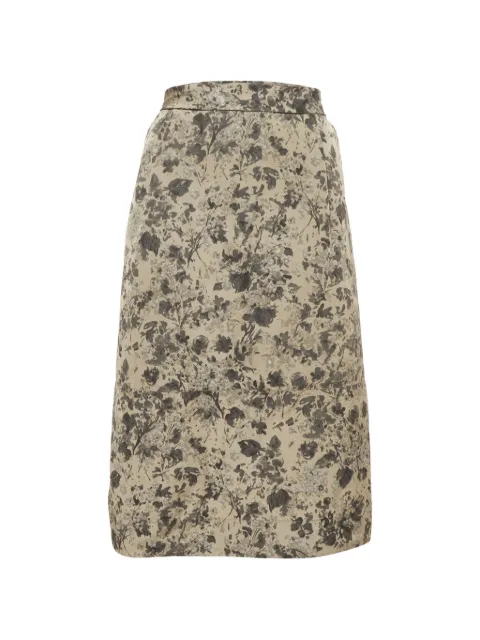 Weekend Max Mara floral-print midi skirt Neutrals 1360294